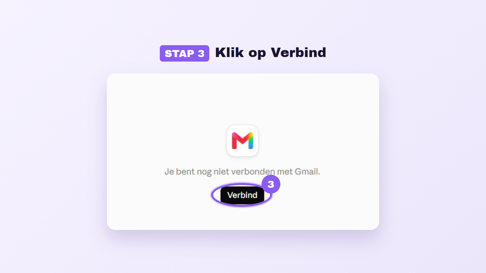 Stap 3: klik op Verbind