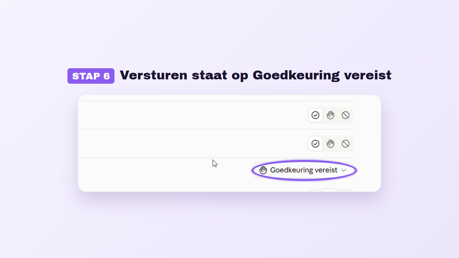 Onder Toolrechten staan schrijfacties standaard op Goedkeuring vereist