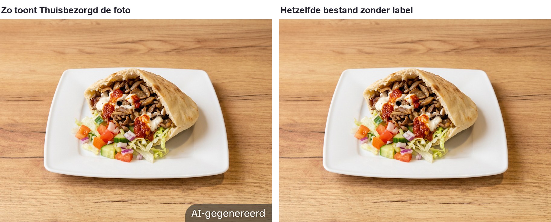 AI-foto’s op Thuisbezorgd: risico's en verantwoordelijkheden