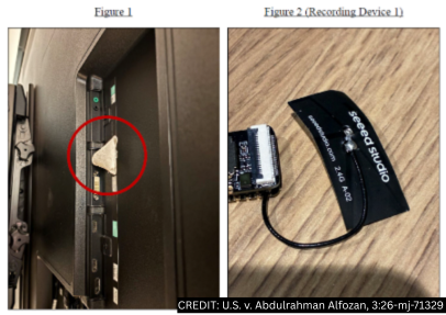 Afluisterapparaat in wc-papier achter de tv: OpenAI-engineer opgepakt, chatbotvragen staan in de aanklacht 1 Afluisterapparaat verstopt in wc-papier, gevonden in een usb-poort achter een tv bij OpenAI